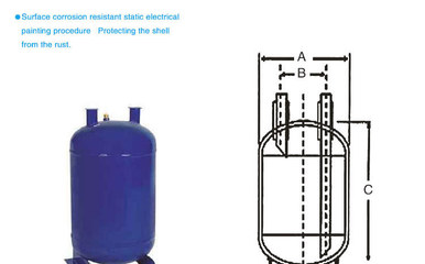 【卓尔厂家定制制冷配件 ZRE 系列立式储液器】价格,厂家,图片,其他制冷设备,新昌县卓尔制冷-