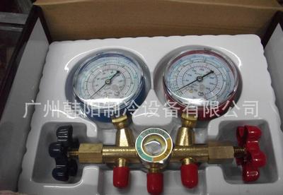 制冷配件 鸿森双表阀,R410雪种表,空调雪种表,冰箱雪种表图片_高清图_细节图